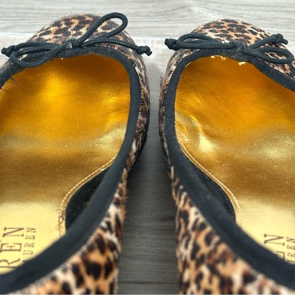 NEW RALPH LAUREN Abrion II Cheetah Print Calf Hair Round Toe Low Heel Pumps 7.5 - Picture 8 of 10
